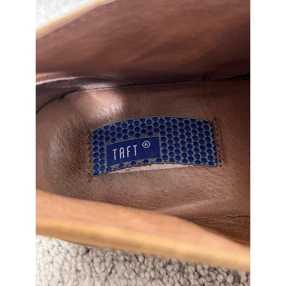 Taft Leather Lace-Up Block Heel Ankle Chukka Work Boots Brown Men's Size EU 42 - Picture 8 of 10